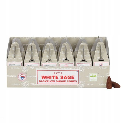 Vonné tyčinky Satya Backflow Dhoop White Sage