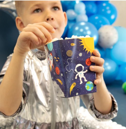 POPCORN BOXY COSMOS GALAXY ROCKET 6ks PP