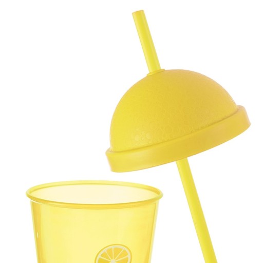 PLASTOVÝ pohár s viečkom a slamkou na pitie nápojov, vody, nápojov, 450 ml