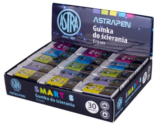 ASTRA SMART S školská guma na mazanie a rozmazávanie, mäkká x 5 KS