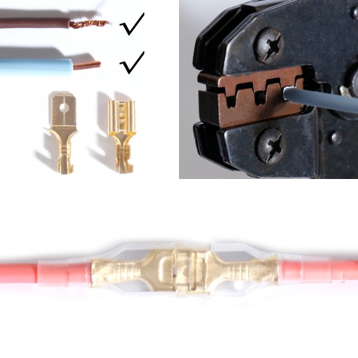 elektrický konektor Elektrické svorky Sada Izolované konektory