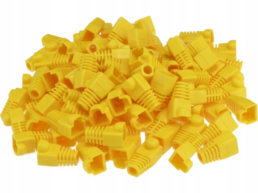 NEKU Gumený kryt pre zástrčku RJ45, čierny, 100 ks.