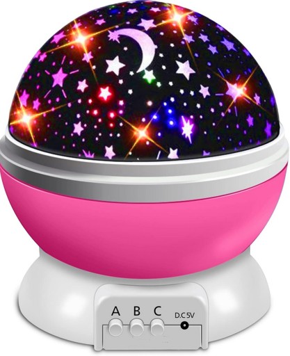 LED NOČNÁ LAMPA STARS SKY PROJEKTOR PROJEKTOR LAMPY PRE DIEŤA 2v1