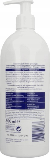 ZIAJA Intima krémový hydratačný fluid 500 ml