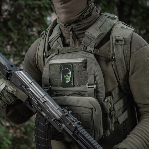 NÁPLATA FACE OF WAR LEBKA AKO PILE M-TAC BLK/OLV