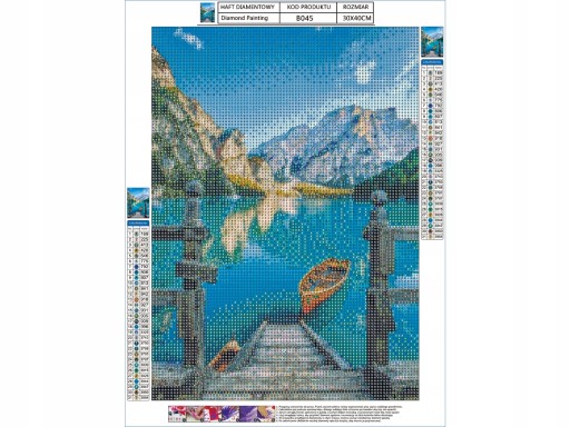 Diamantové vyšívanie KRAJINA Diamantová maľba MOUNTAINS 5D diamantový rezací papier