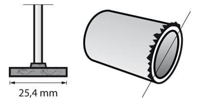 Brúsny kameň DREMEL (8215) hliník 25,4 mm na zlato, liatinu, kov