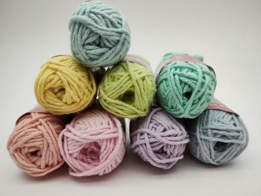 BAVLNENÉ PRIADZE NA HÁČKOVANIE SÚPRAVA 8x25m BAVLNENÁ PRIADZA