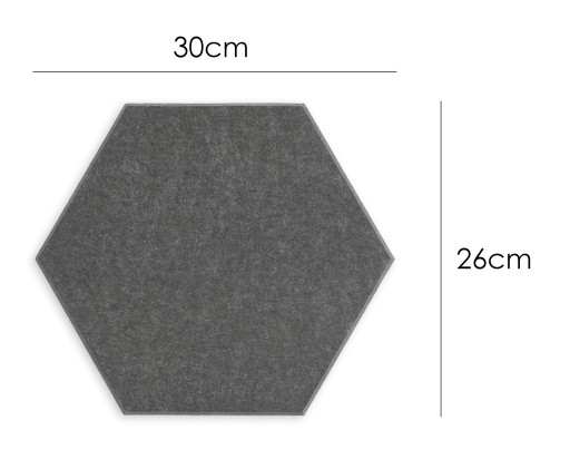 Akustický nástenný panel Hexagon, farby.