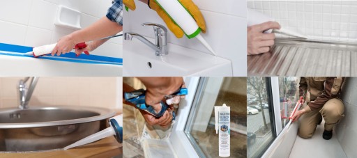 Sanitárna SILIKÓNOVÁ, BEZFAREBNÁ, transparentná Bauhus