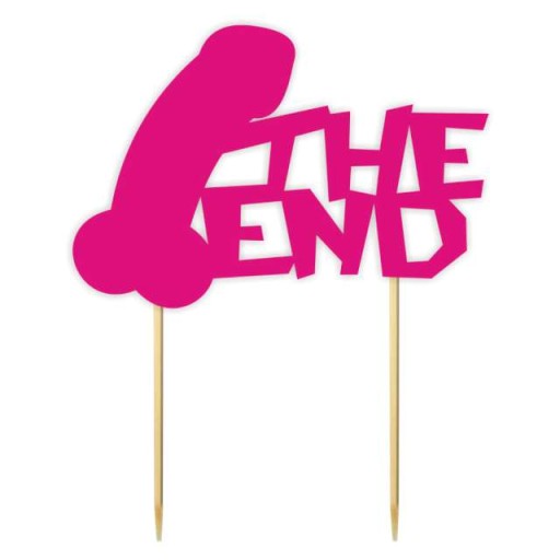 TOPPER penis THE END fuchsiová ružová BAKALÁRSKA PÁRTY