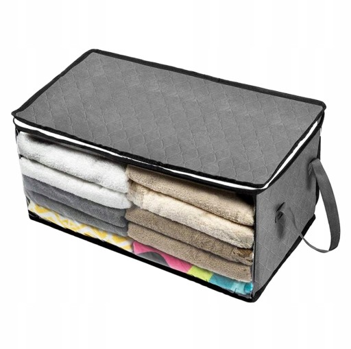 Veľký organizér box, taška na posteľnú bielizeň, oblečenie, deka, XL, pevná