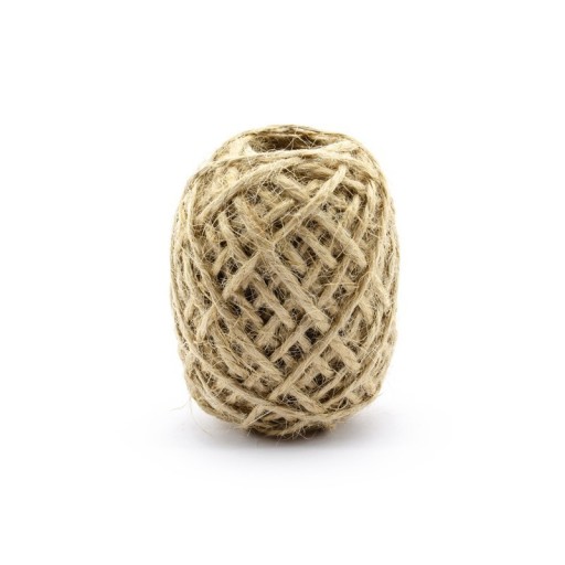 Juta STRING na pozvánky, DIY, prírodná, 10 m