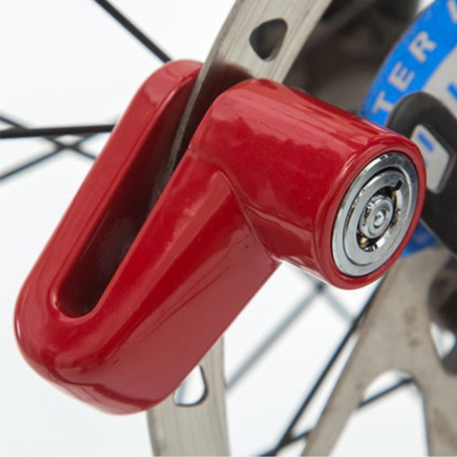 ZÁMKA BRZDOVÉHO KOTÚČA, ZÁMKA MOTOROVÉHO BICYKLA
