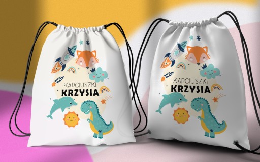 Taška do škôlky, školy, škôlky, batoh na topánky S MENOM DIEŤAŤA