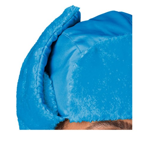 Klobúk Ushanka s baranicou, čierno-biely