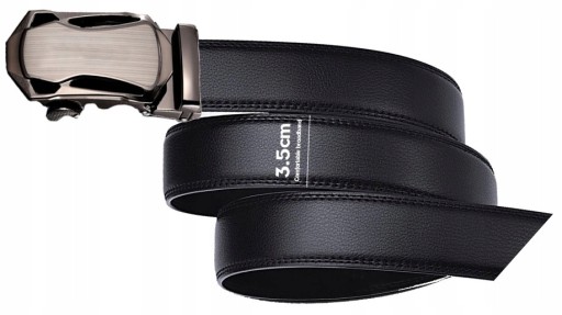 Automatický opasok Elegantná koža Čierna kovová pracka Koža Pánske