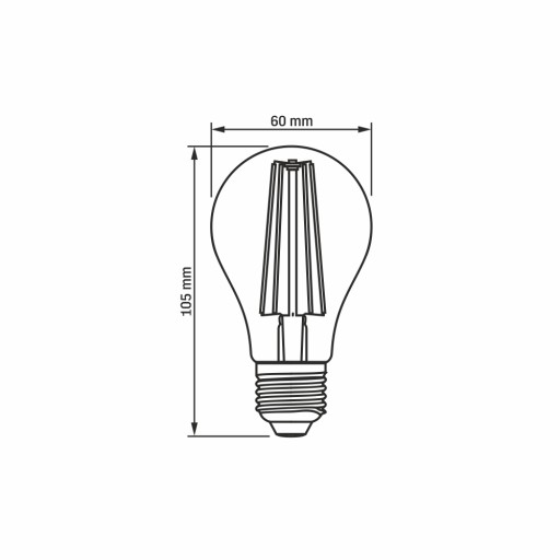 LED žiarovka E27 Videx A60 10W 1200lm neutrálna biela 4000K