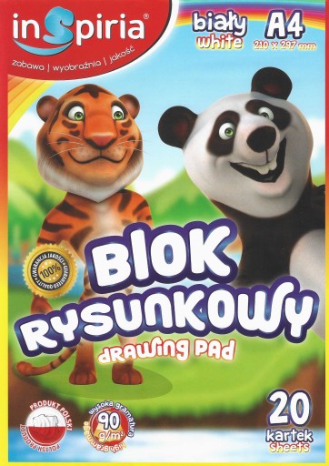 POĽSKÝ technický a kresliaci blok WHITE A4 set