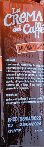 Pellini La Crema d.Caffe mletá káva 250 g