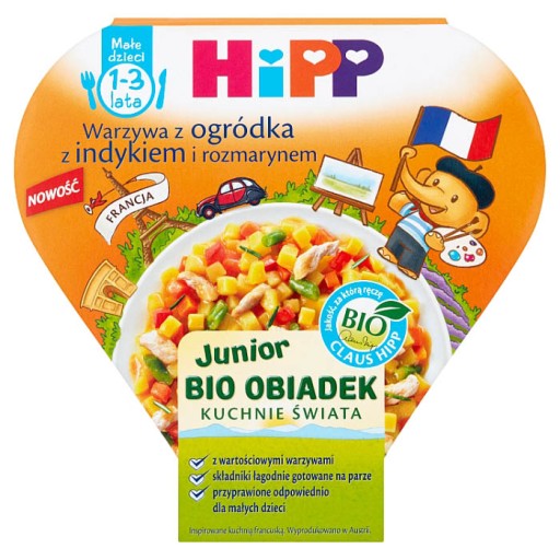 HiPP BIO Junior Záhradná zelenina s morkou 250g