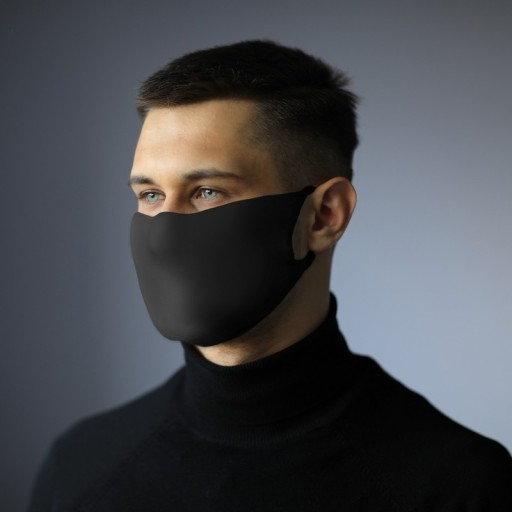 PA J OPÄTOVNE POUŽITEĽNÁ TVÁROVÁ MASKA, STRIEBORNÁ