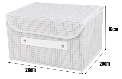 NÁDOBA SO SUCHÝM CESTOM NA ORGANIZÁTOR PRÁDLA TEXTILNÁ KRABIČKA NA ŠATNÍK 26x20x16