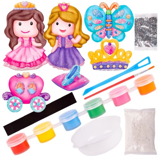 SADROVÉ MAGNETY DO CHLADNIČKY PRINCESS DIY ART SADA NA MAĽOVANIE