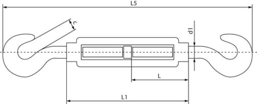 Napínacia matica otvorená matica liaty hák-hák pozinkovaný, M12 148012HH
