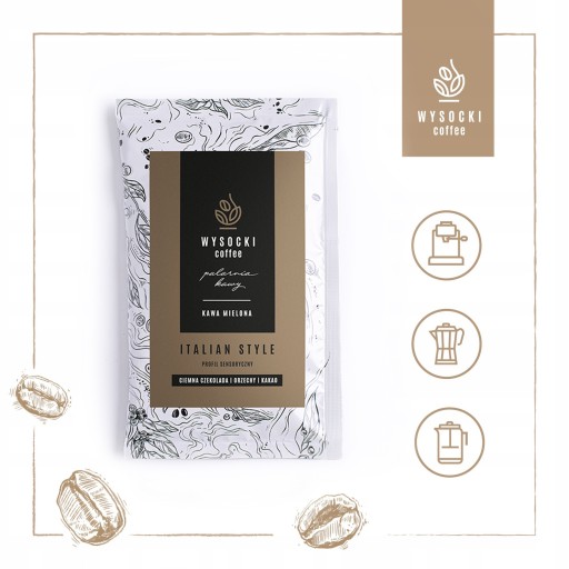 Vrecúško na kávu talianskeho štýlu ARABICA A MLETÁ ROBUSTA 70 g