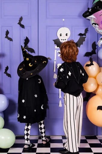 Papierové ozdoby Halloween Bats - 6 ks.