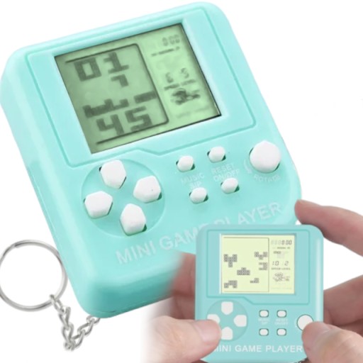 HERNÁ KĽÚČENKA MINI TETRIS HRA KĽÚČENKA PRE FANOUŠKA RETRO HIER