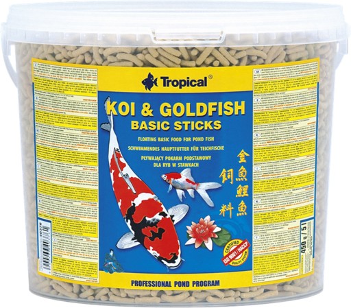 TROPICAL Koi&Goldfish Basic Sticks 430g/5L krmivo do jazierka