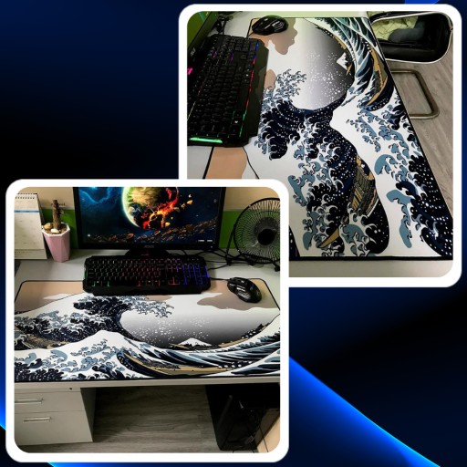 VEĽKÁ PODLOŽKA POD MYŠ GREAT WAVE XXL 90x40
