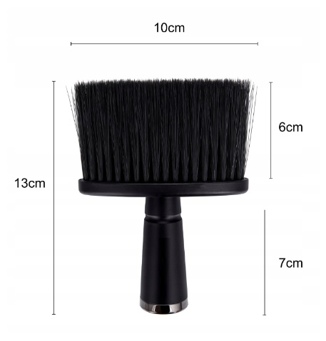 Kadernícka kefa na vlasy Barber Neck Kaderníctvo Black Barber Brush