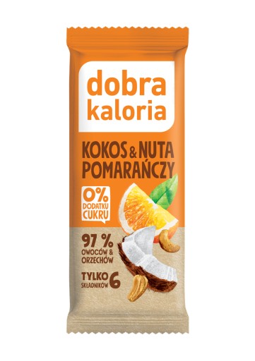 Ovocná tyčinka Kokos s pomarančom 35g Dobrá kalória