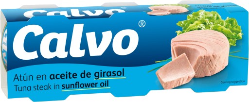 CALVO tuniak v slnečnicovom oleji 3x80g