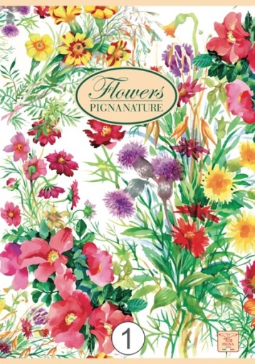 NOTEBOOK A5 42K LI PIGNA NATURE FLOWERS ECO 0208835C