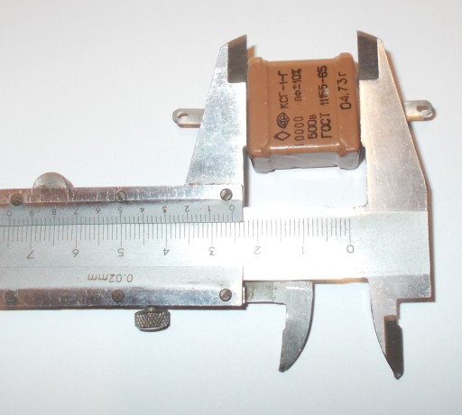 KONDENZÁTOR Silver Mica KSG-1 _ 10nF 0,01uF 500V