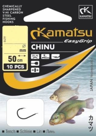 HÁČIKY Č.6 / 0,20mm NÁTERNÍKY UVAZANÉ NA PLÁNU CHINU 50cm 10ks KAMATSU