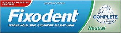 Fixodent NEUTRAL krémové lepidlo na zubné protézy 47g 8672