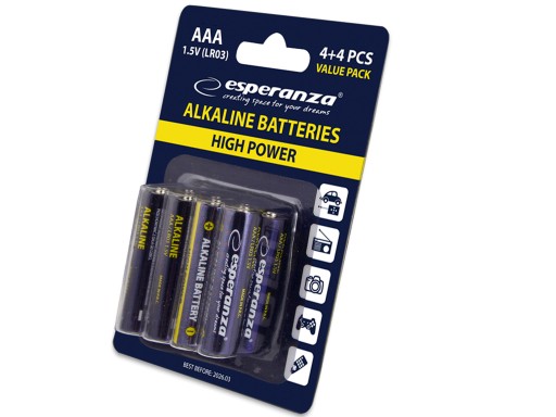ALKALICKÉ BATÉRIE LR03 AAA 1,5V 8 ks BLISTER