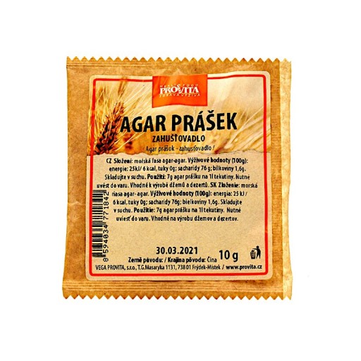 Agar (náhrada želatíny) 10g Provita
