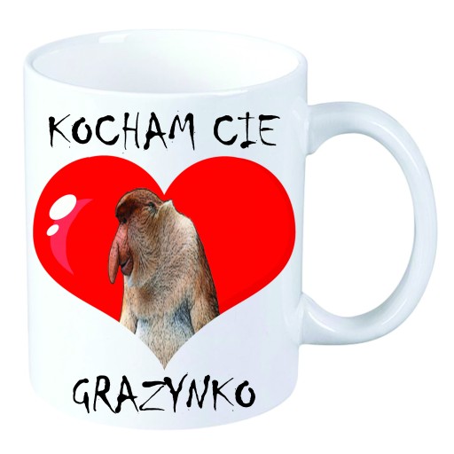 Valentínsky hrnček Darček pre zamilovaných Nosacz
