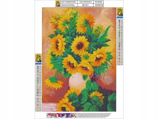 Diamantové vyšívanie SUNflowers Diamantová maľba KVETY