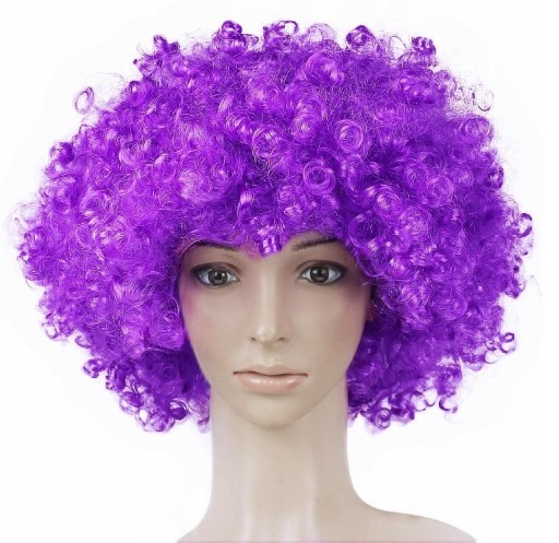 Farby parochne afro kučeravé kučeravé vlasy na párty