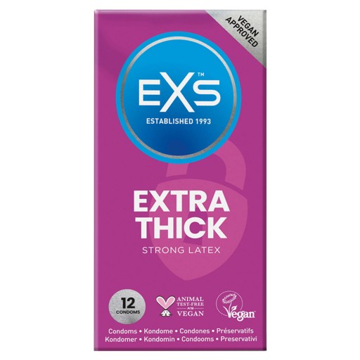 EXS Extra Thick Safe kondómy, hrubšie, 12 ks