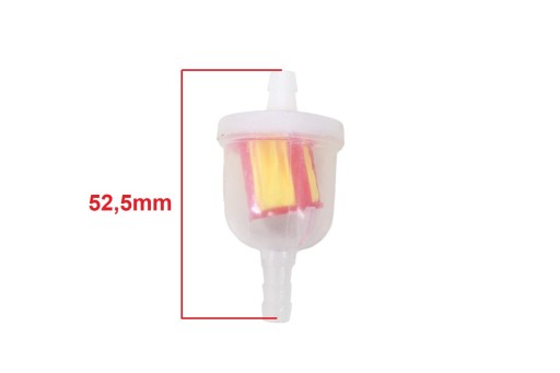 UNIVERZÁLNY PALIVOVÝ FILTER 6mm ŠTVORKOR KRÍŽOVÝ MOTOCYKEL