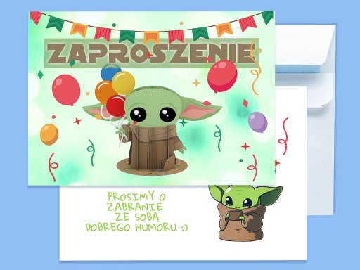 POZVÁNKA NA NARODENINY DIEŤAŤA BABY YODA GROGU + OBÁLKA ZDARMA