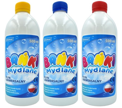 Fľaša na tekuté mydlové bubliny 500 ml Schéma 7901